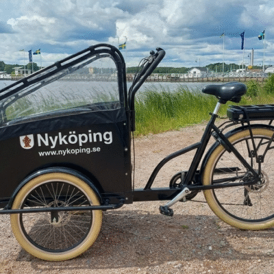 Hyr en lådcykel